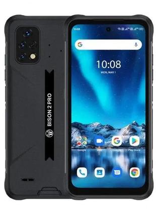 Смартфон umidigi bison 2 pro 8/256 gb black, 2sim, екран 6.5" ips, 6150 mah, ip69k, 4g
