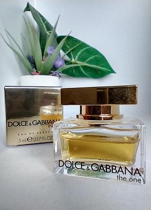 Dolce & gabbana the one women миниатюра 5мл