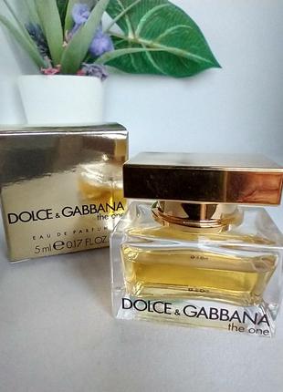 Dolce & gabbana the one women миниатюра 5мл