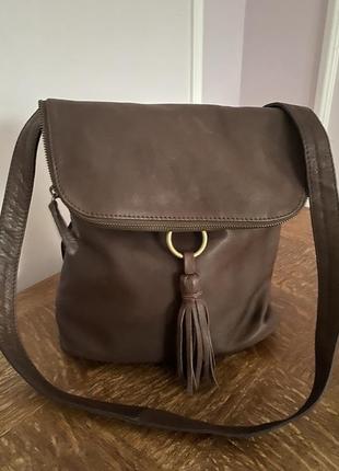 Кожаная сумка-рюкзак