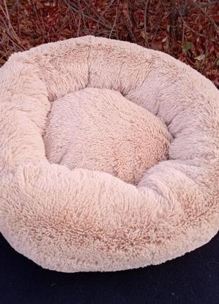 Лежак пончик для собак и кошек 60*48 см