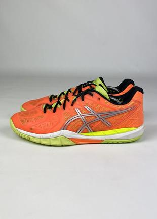 Теннисные кроссовки asics gel-fireblast 2 3093 оригинал оранжевый для тенниса размер 44.5
