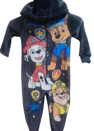 Комбінезон, ромпер плюшевий paw patrol 1,5-2 роки
