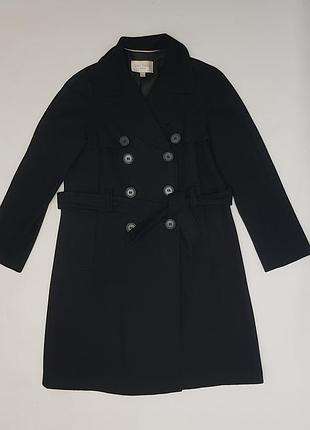 Пальто двубортное с поясом