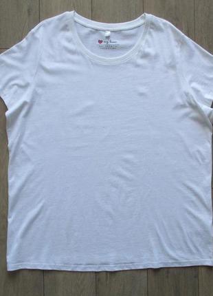 Bonprix (xxl/48/50) біла базова футболка жіноча
