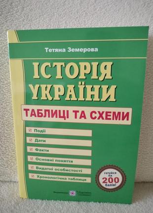 Історія україни. таблиці та схеми. т. земерова .