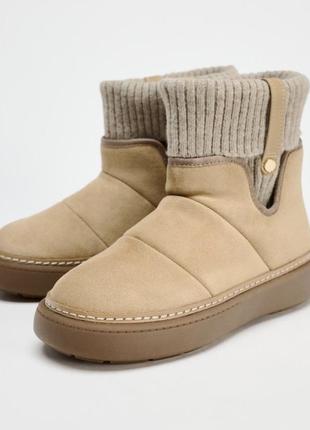 Зимние ботинки zara