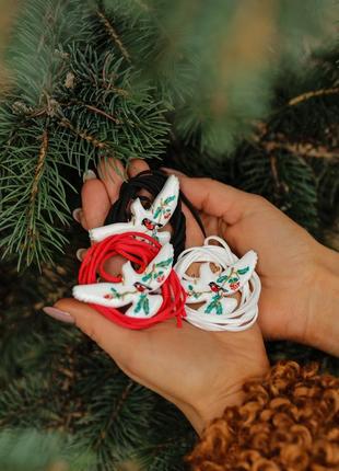 🎄подвеска «горлица в праздничной росписи»🎄❤️