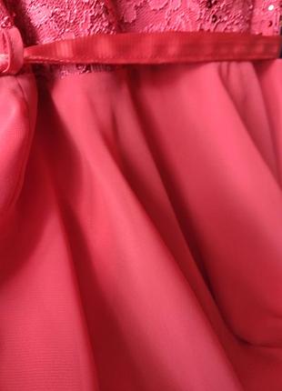 Платье коралловое 2