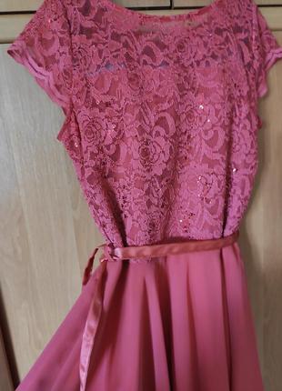 Платье коралловое 6