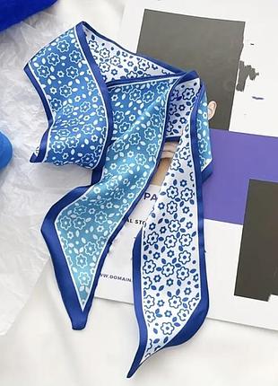 Сатинова стрічка твіллі на сумку для волосся на шию шарфик платок косинка хустка аксессуар