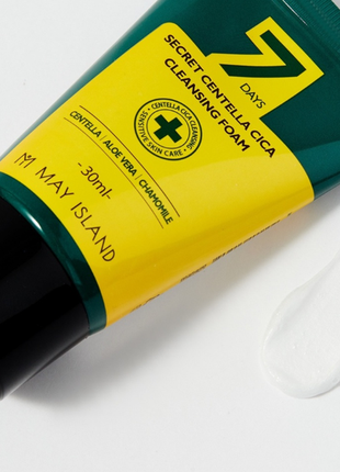 May island 7 days secret centella cica cleansing foam пінка з екстрактом центели