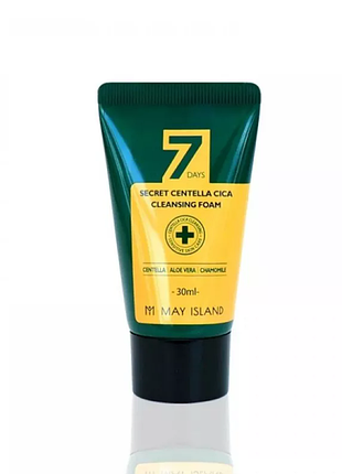 Пінка для вмивання з центеллой M may island 7 days🩵💙💜 secret centella cica cleansing foam