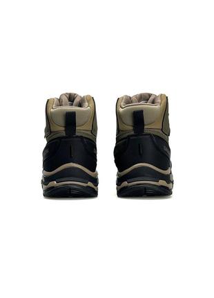 ❄️ мех! кроссовки мужские salomon quest 4#x brown fur ❄️7 фото