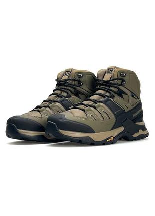 ❄️ мех! кроссовки мужские salomon quest 4#x brown fur ❄️3 фото