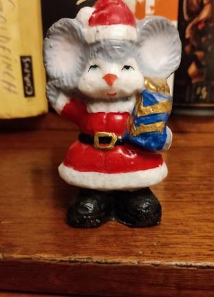 Новогодняя свеча мышка