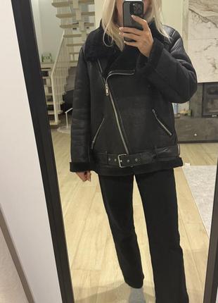 Zara дубленка