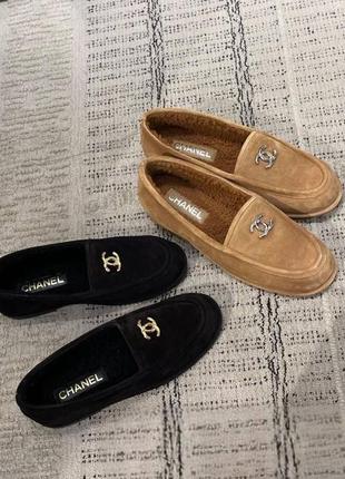 Зимние лоферы chanel