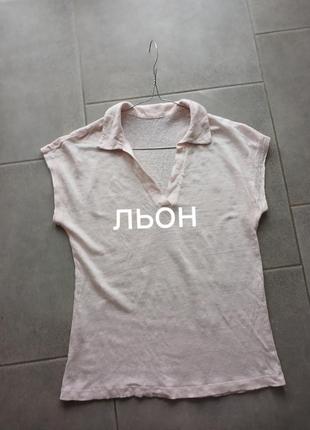 Лаконичная льняная футболка