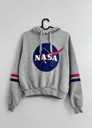 Свитшот худи с капюшоном  с надписью nasa hm