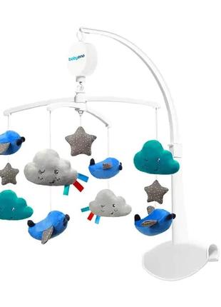 Деский мобиль каруселька на кроватку самолетики для мальчика babyono