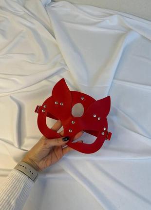Бдсм красная маска кошки эротическая акссесуары сексуальные качественные