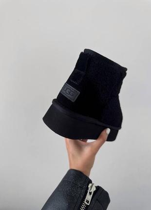 Женские угги UGG Classic Mini II Stivaletti neri зима v / smb3 фото
