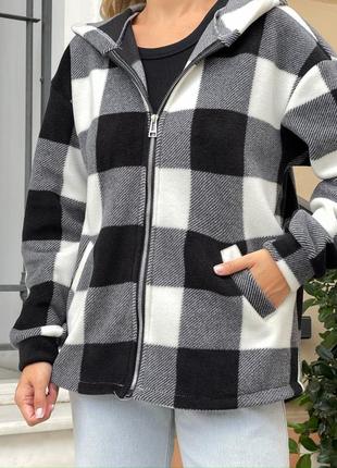 Флисовая тёплая рубашка