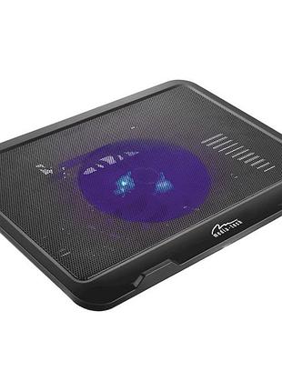 Подставка для ноутбука 15.6» media-tech silent cooling pad с подсветкой/активное охлаждение черный (mt2660)