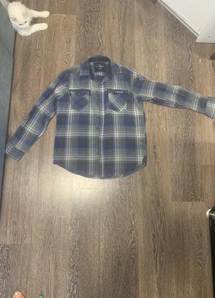 Рубашка в клетку canda c&a унисекс