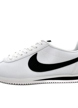 Кросівки nike cortez (біло-чорні) 45