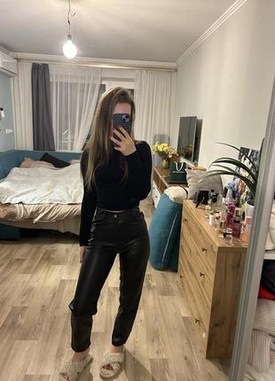 Нові шкіряні штани zara