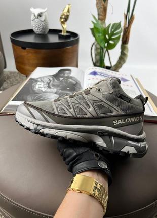 Мужские кроссовки salomon xt-6 grey brown fur