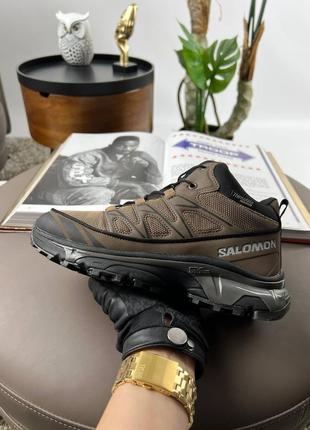 Мужские кроссовки salomon xt-6 brown fur