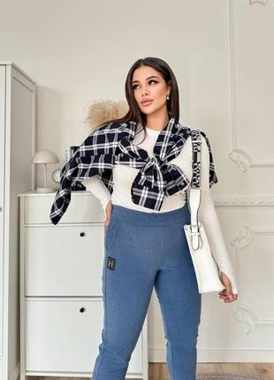 Женские вельветовые брюки на флисе