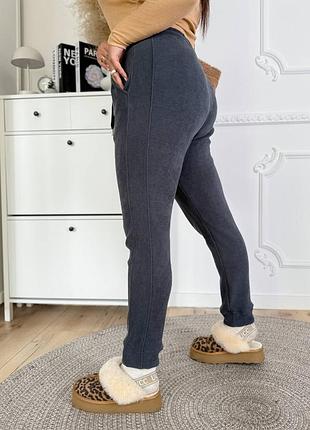 Женские вельветовые брюки на флисе