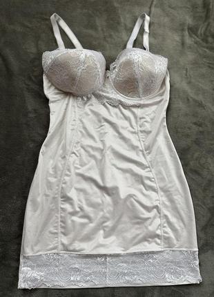 Платье комбинация утяжка с кружевом нижнее белье