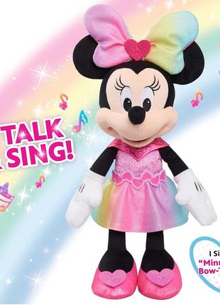 Мяка іграшка мінні маус зі світлом і звуком disney junior minnie mouse sparkle and sing