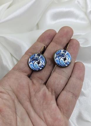 Сережки вінтажні2 фото