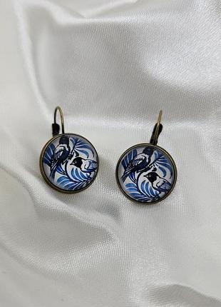 Сережки вінтажні4 фото