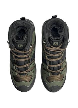 Мужские кроссовки salomon quest 4 BSDx khaki fur4 фото