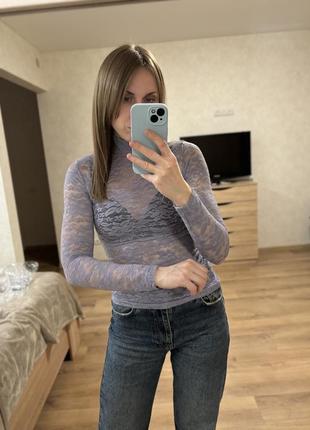 Кружевной лонг, сеточка