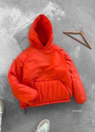 Пуховик худи