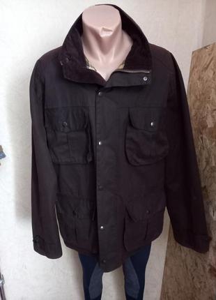 Винтажная вощеная куртка pg field waxed field coat размер large
