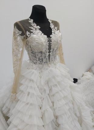 Ексклюзивна весільна сукня. нова3 фото