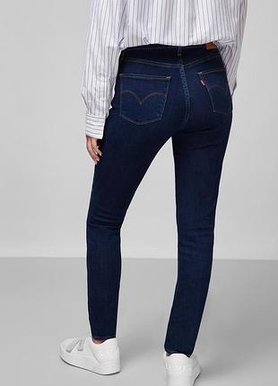 Базові темно сині джинси levi’s straight 24/25