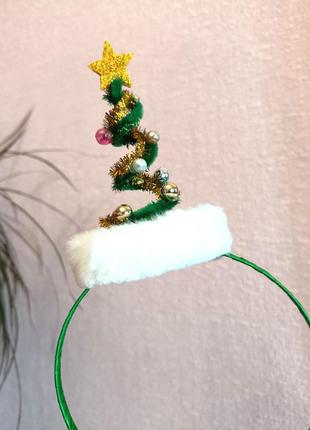 Обруч елка карнавальный новогодний костюм елочка