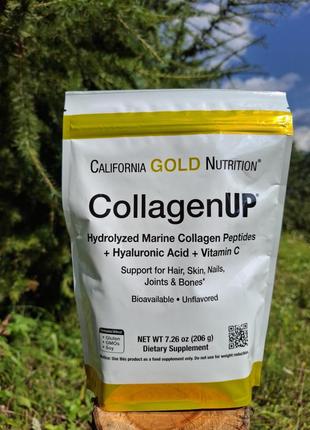 California gold nutrition collagenup морской коллаген с витамином с 206 г