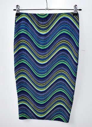 No name красива спідниця олівець з абстрактним принтом