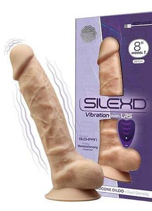 Фаллоимитатор с вибрацией silexd vetus vibro flesh (model 1 size 8in) + lrs